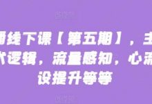 主播线下课【第五期】，主播话术逻辑，流量感知，心流建设提升等等-蜗牛学社