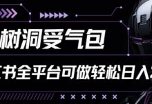 小红书等全平台树洞受气包项目，轻松日入一两张-蜗牛学社