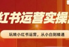 小红书运营实操营，​从入门到精通，完成从0~1~100-蜗牛学社