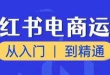 小红书电商运营课，从入门到精通，带你抓住又一个赚钱风口-蜗牛学社