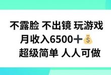 不露脸 不出境 玩游戏，月入6500 超级简单 人人可做-蜗牛学社