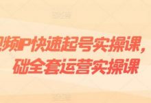 短视频IP快速起号实操课，0基础全套运营实操课，爆款内容设计+粉丝运营+内容变现-蜗牛学社
