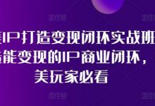 医美IP打造变现闭环实战班，打造能变现的IP商业闭环，医美玩家必看!-蜗牛学社
