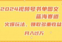视频号书单图文蓝海赛道,火爆玩法,赚取多重收益,小白轻松上手,月入上万-冒泡网