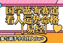 国学蓝海赋能赛道，零基础学习，手把手教学独一份新手小白月入1W+-蜗牛学社