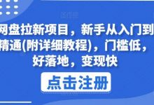 网盘拉新项目，新手从入门到精通(附详细教程)，门槛低，好落地，变现快-蜗牛学社