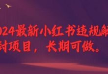 最新小红书违规解封项目，长期可做，一个可以做到退休的项目-蜗牛学社