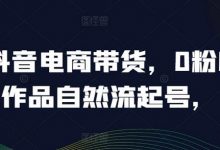 抖音电商带货，0粉0作品自然流起号，热销20多万人的抖音课程的经验分享-蜗牛学社