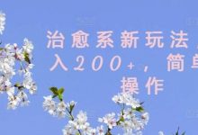 治愈系新玩法，日入200+，简单好操作-蜗牛学社