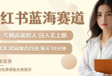 小红书蓝海赛道，圈中高端职场人，月入无上限，可矩阵，内含私域实操教程!-蜗牛学社
