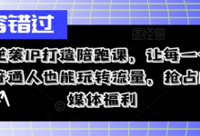 逆袭IP打造陪跑课，让每一个普通人也能玩转流量，抢占自媒体福利-蜗牛学社
