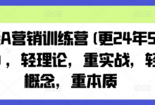老A营销训练营(更24年9月)，轻理论，重实战，轻概念，重本质-蜗牛学社
