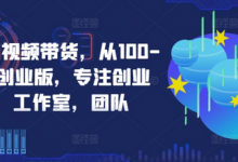 京东短视频带货，从100-1000创业版，专注创业者，工作室，团队-蜗牛学社