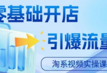 淘宝电商视频实操课，零基础开店，引爆流量-蜗牛学社