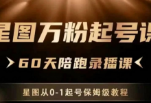星图万粉起号课，​星图从0~1起号保姆级教程-蜗牛学社