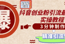 轻松制作创业类视频，一天被动加精准创业粉500+-蜗牛学社