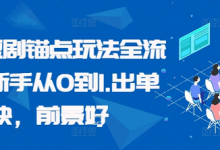 番茄短剧锚点玩法全流程，新手从0到1，出单快，前景好-蜗牛学社