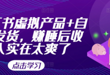 小红书虚拟产品+自动发货，赚睡后收入实在太爽了-蜗牛学社