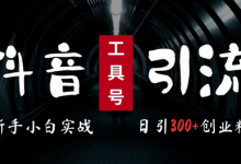 最新抖音工具号引流玩法,高效日引300+创业粉,当天变现5k,小白也可成为实战高手-蜗牛学社