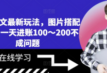 小说推文最新玩法，图片搭配文案，一天进账100～200不成问题-蜗牛学社