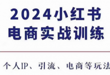小红书电商3.0实战训练，包含个人IP、引流、电商等玩法-蜗牛学社