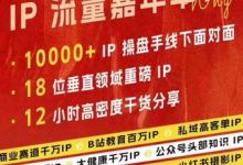 群响IP流量嘉年华，​现场视频+IP江湖典藏版PPT-蜗牛学社