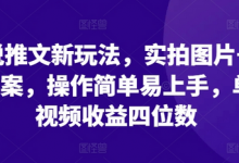 小说推文新玩法，实拍图片+小说文案，操作简单易上手，单条视频收益四位数-蜗牛学社