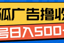搜狐视频广告全自动撸收益,单号日入5张-冒泡网