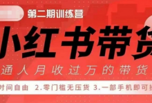小Red书带货42天训练营 2.0版，宝妈+自由职+上班族+大学生，提高副业收入的大红利项目-蜗牛学社