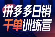 拼多多日销千单训练营第32期，2025开年变化和最新玩法-蜗牛学社