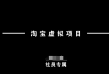 淘宝虚拟项目，从理论到实操，新手也能快速上手-蜗牛学社