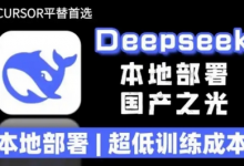 2025年deepseek R1 大型模型本地安装部署(文件+教程)本地部署，超低训练成本-蜗牛学社