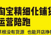 淘宝精细化铺货运营陪跑(部分更新至2025)，草根没有货源 也能开店挣钱-蜗牛学社