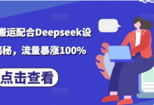 小说推文搬运配合Deepseek设定玩法揭秘，流量暴涨100%-蜗牛学社