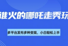 利用deepseek制作谁发谁火的哪吒2人物走秀视频，多平台发布多种变现-蜗牛学社