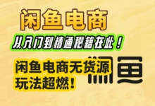 闲鱼电商实战课，从入门到精通秘籍在此，闲鱼电商无货源玩法超燃!-蜗牛学社