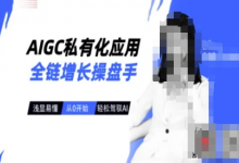 AIGC私有化应用全链增长操盘手，浅显易懂，从0开始轻松，驾驭AI-蜗牛学社