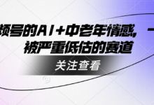 视频号的AI+中老年情感，一个被严重低估的赛道-蜗牛学社