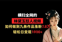 横扫全网的林黛玉怼人视频，如何做到九条作品涨粉7.8万，轻松日变现1k-蜗牛学社