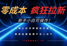 利用小红书种草知乎漏洞，零成本疯狂拉新日入数张，新手小白可操作-蜗牛学社