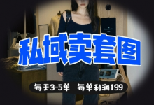 私域卖套图每天3-5单，每单利润99-蜗牛学社