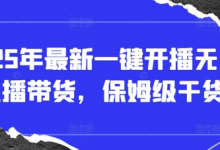 2025年最新一键开播无人直播带货，保姆级干货-蜗牛学社