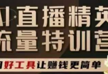 AI直播精英官方特训营，直播底层逻辑和ai实操技巧，用好工具让挣米更简单-蜗牛学社