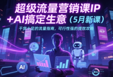 超级流量营销课IP+AI搞定生意（5月新课）干货十足的流量指南，可行性强的提效攻略-蜗牛学社