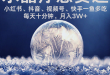 水晶疗愈赛道 小红书 蝴蝶号 抖音 快手都可做 每日轻松十分钟 月入米3W+ 抓紧冲-蜗牛学社