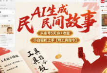 AI生成民间故事，头条号5天1k+，小白轻松上手【附工具指令】-蜗牛学社