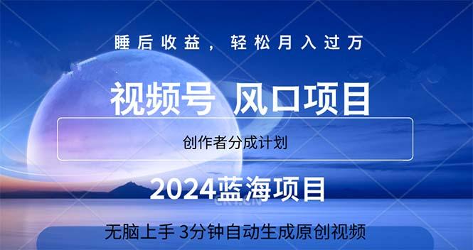 蓝海项目,3分钟自动生成视频,月入过万-冒泡网