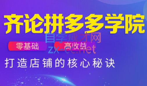 齐论拼多多vip课程-冒泡网
