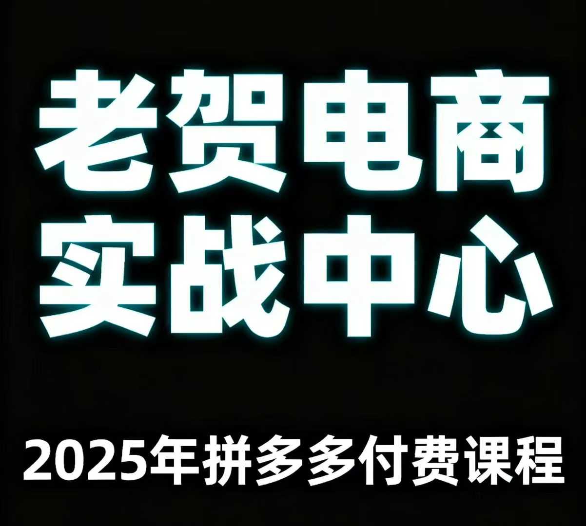 老贺电商2025年拼多多付费课程,用通俗易懂的方法告诉你多多怎么玩-冒泡网