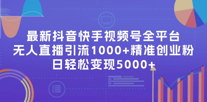 最新抖音快手视频号全平台无人直播引流1000+精准创业粉，日轻松变现5000+-冒泡网